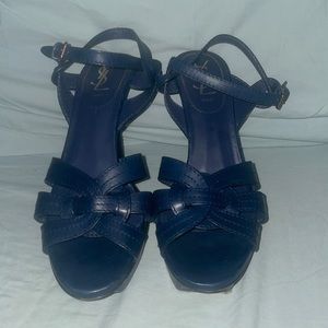 Navy blue YSL Tribute Heel Size 38
